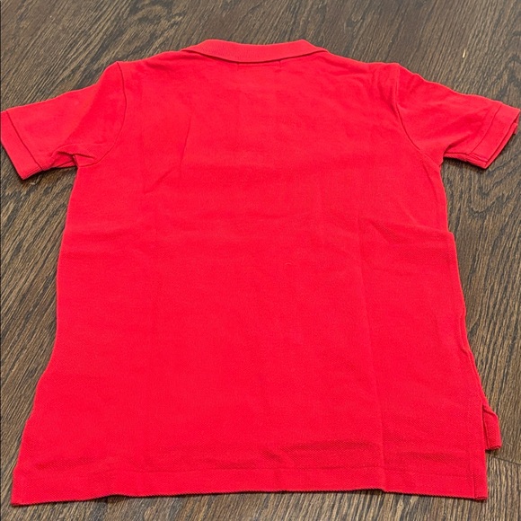 Ralph Lauren Boy’s Vibrant Red Polo with Navy Emblem Size 5 - Picture 2 of 5
